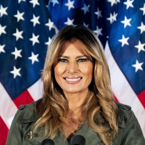 La première dame Melania Trump - Discours lors du rally du président Donald Trump à Stoneybrooke à Atglen, le 27 octobre 2020 