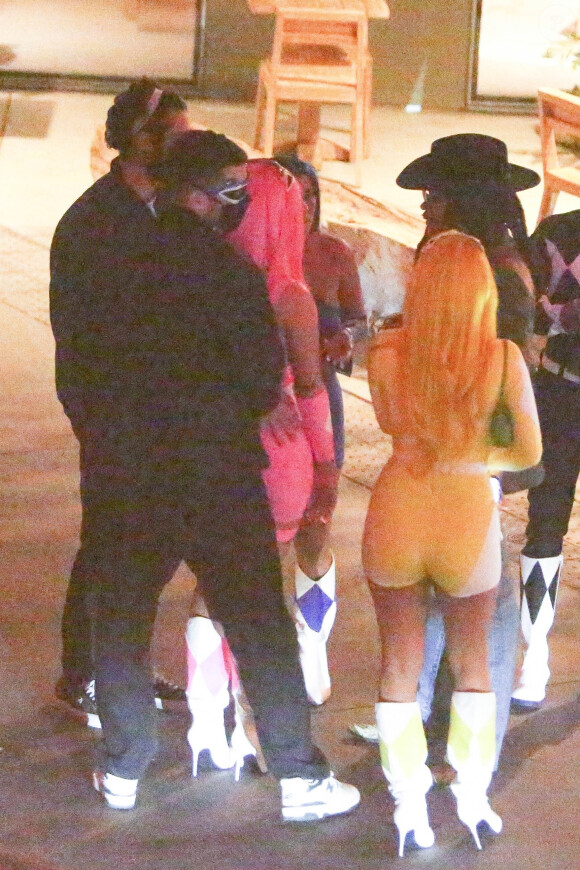 Exclusif - Kylie Jenner a organisé une fête d'Halloween à Los Angeles, le 30 octobre 2020.