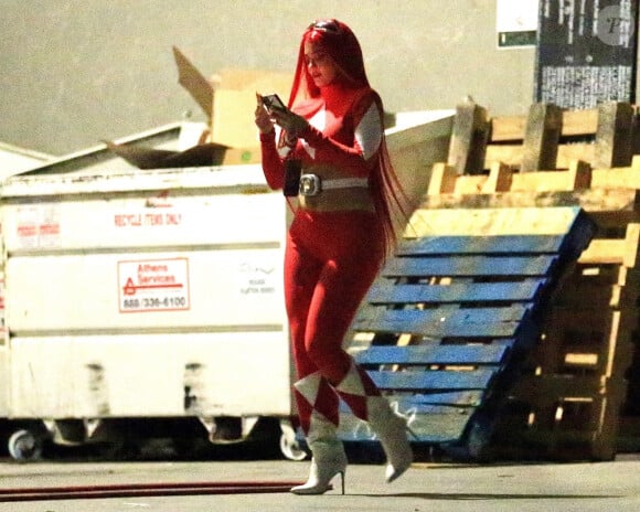 Exclusif - Kylie Jenner a organisé une fête d'Halloween à Los Angeles, le 30 octobre 2020.