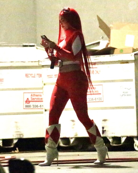 Exclusif - Kylie Jenner a organisé une fête d'Halloween à Los Angeles, le 30 octobre 2020.