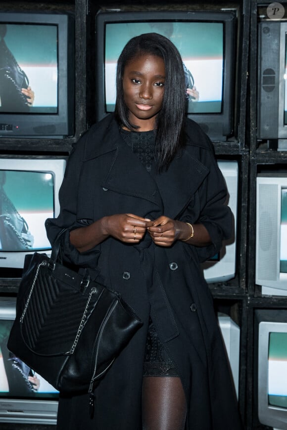Exclusif - Karidja Touré lors de la soirée de lancement du It bag 1440 IKKS à l'hôtel Amour à Paris., le 22 octobre 2020 © Cyril Moreau / Bestimage