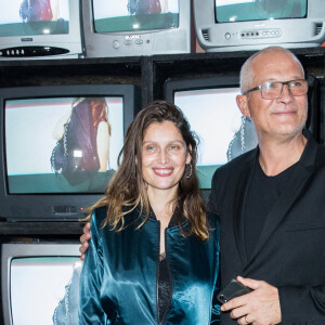 Exclusif - Laetitia Casta et Ludovic Manzon, Pdg de IKKS lors de la soirée de lancement du It bag 1440 IKKS à l'hôtel Amour à Paris., le 22 octobre 2020 © Cyril Moreau / Bestimage