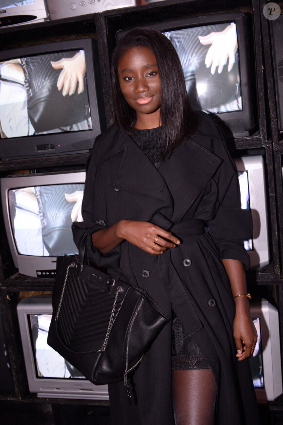 Exclusif - Karidja Touré lors de la soirée de lancement du It bag 1440 IKKS à l'hôtel Amour à Paris., le 22 octobre 2020 © Rachid Bellak / Bestimage