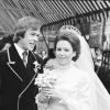 Mariage de Lady Elizabeth Anson et Geoffrey Shakerley à l'Abbaye de Westminster en 1972.