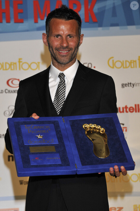 Ryan Giggs a reçu le Golden foot awards 2011 à Monaco, 10 octobre 2011.