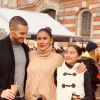 Wafa avec son mari Oliver et ses filles Manel et Jenna, novembre 2019