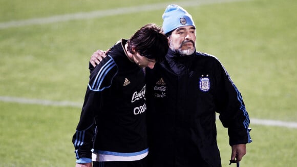 Diego Maradona opéré de la tête Lionel Messi lui apporte "toute la force du monde"