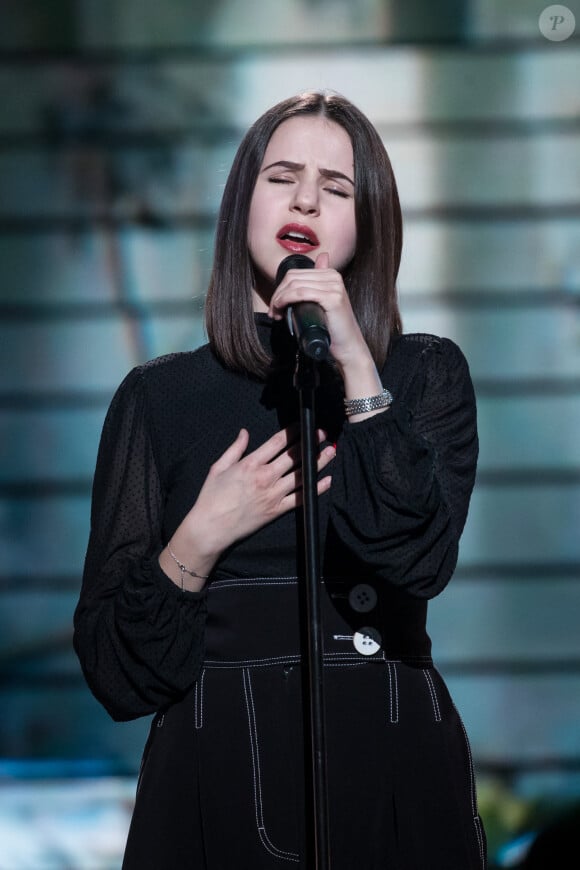 Exclusif - Marina Kaye - Enregistrement de l'émission "100 ans de comédies musicales pour le Sidaction", qui sera diffusée le 2 avril sur France 2. Le 10 mars 2020 © Moreau-Perusseau / Bestimage