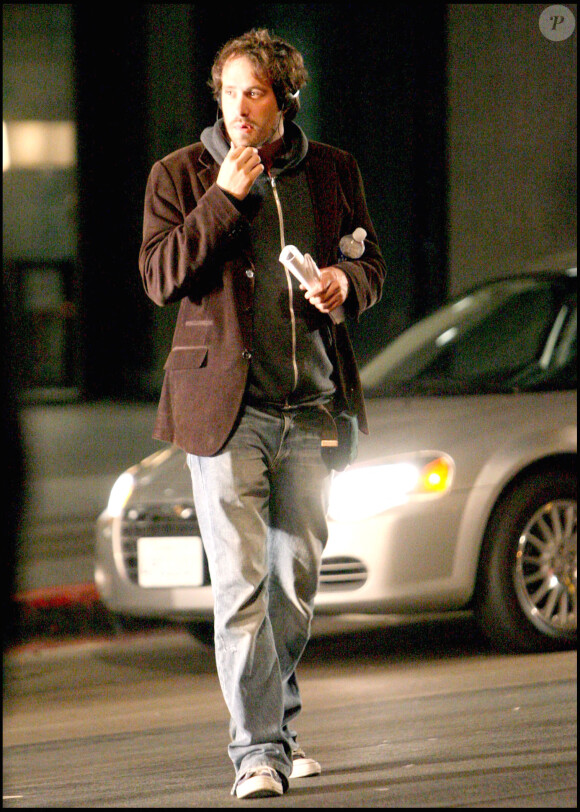 David Moreau sur le tournage du film The Eye à Los Angeles, en avril 2007.