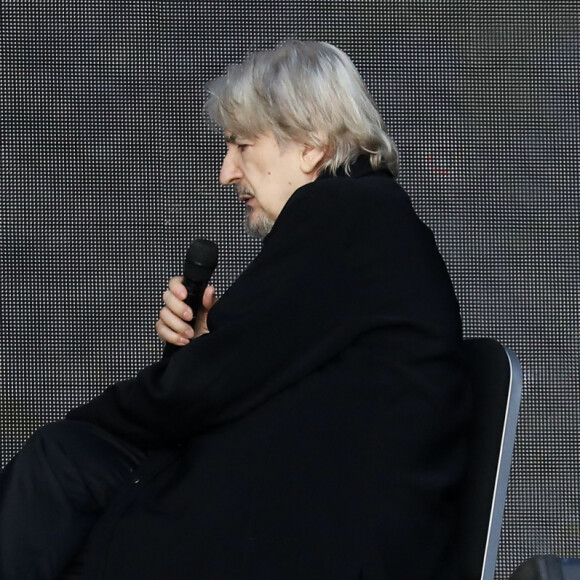 Serge Lama - Le président de la République française et sa femme la Première Dame assistent au concert en hommage à Charles Aznavour sur la place de la Répulique à Erevan, Arménie, le 11 octobre 2018. © Dominique Jacovides/Bestimage