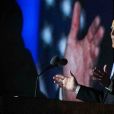Joe Biden lors d'un discours depuis le Chase Center de Wilmington le soir de l'annonce de sa victoire aux élections présidentielles le 7 novembre 2020. © Saquan Stimpson/ZUMA Wire / Bestimage