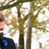 Emmanuel Macron, président de la République Française, dépose une gerbe devant la statue de Georges Clemenceau lors de la célébration du 102ème anniversaire de l'armistice du 11 novembre 1918. Paris, le 11 novembre 2020. © Jacques Witt/Pool/Bestimage