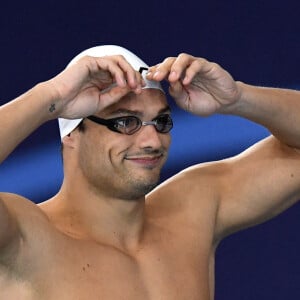 Florent Manaudou remporte la médaille d'argent au 50m nage libre - Championnat d'Europe en petit bassin à Glasgow le 7 décembre 2019.