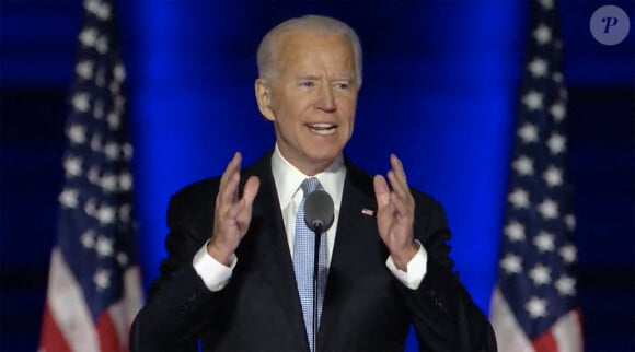 Discours de Joe Biden et sa vice-présidente Kamala Harris après l'annonce de leur victoire aux élections présidentielles américaines le 7 novembre 2020.