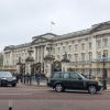 La reine Elisabeth II d'Angleterre quitte le palais de Buckingham pour se rendre au château de Windsor pendant la crise du Coronavirus (COVID-19) le 19 mars 2020.