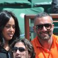 Info - Patrick Antonelli, mari d'Amel Bent condamné à 2 ans de prison ferme - Info - Amel Bent est enceinte de son deuxième enfant - Amel Bent et son ami Patrick Antonelli - People aux Internationaux de France de tennis de Roland Garros à Paris, le 5 juin 2014.