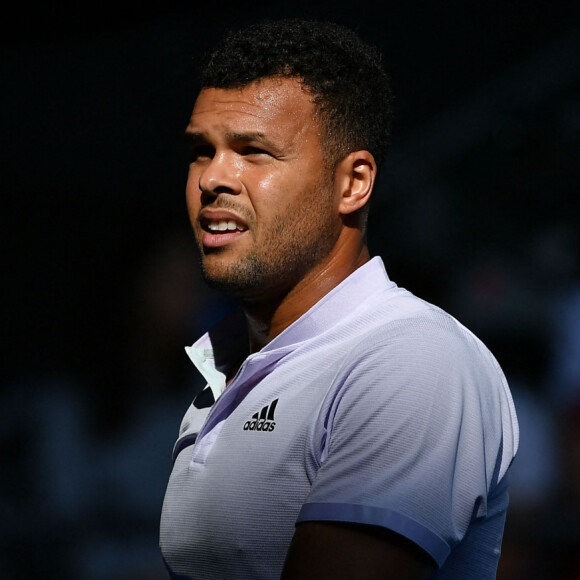 Jo Wilfried Tsonga lors de l'Open d'Australie de tennis à Melbourne, Australie, le 21 janvier 2020. © Antoine Couvercelle/Panoramic/Bestimage 