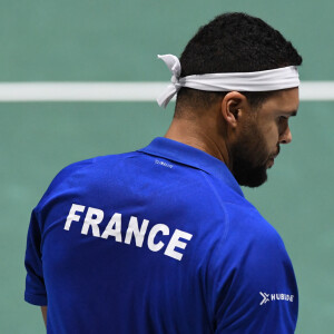 Jo-Wilfried Tsonga - Nouvelle formule de la Coupe Davis à Madrid en Espagne, le 19 novembre 2019. © Chryslene Caillaud / Panoramic / Bestimage 