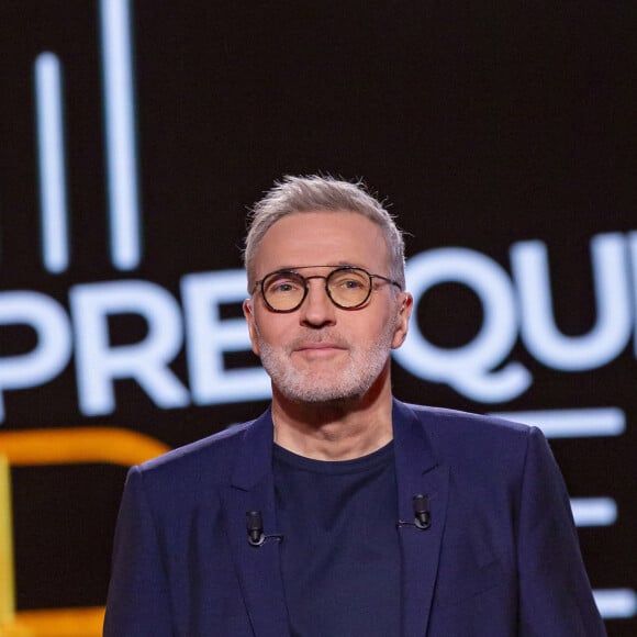 Exclusif - Laurent Ruquier - Pendant l'enregistrement de l'émission On Est Presque En Direct, présentée par L.Ruquier, et diffusée sur France 2 avec pour invités : M.Kaye, C.Bruni, L.Salamé, R.Bachelot, G.C Malade, D.Foenkinos et d'autres à Paris le 14 novembre 2020. © Jack Tribeca / Bestimage  