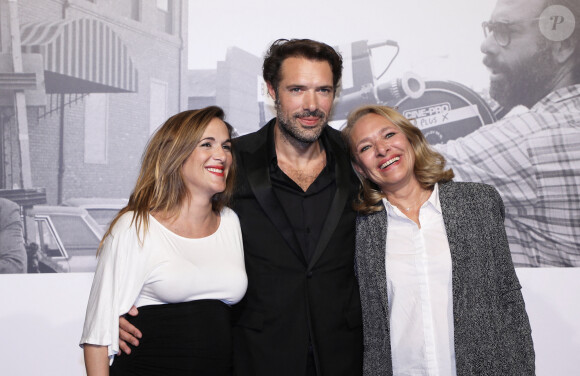 Victoria Bedos, (enceinte) Nicolas Bedos et leur mère Joëlle Bercot - Photocall de la cérémonie d'ouverture à la Halle Tony Garnier du 11e Festival Lumiere 2019 de Lyon le 12 octobre 2019. © Dominique Jacovides / Bestimage