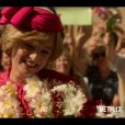 Nouvel extrait de la série The Crown (Netflix), Emma Corrin interprète Lady Di.   