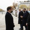 Le président Emmanuel Macron, Nicolas Sarkozy, François Hollande - Cérémonie de commémoration de l'armistice du 11 novembre à l'Arc de Triomphe à Paris le 11 novembre 2020. Yoan Valat / Pool / Bestimage
