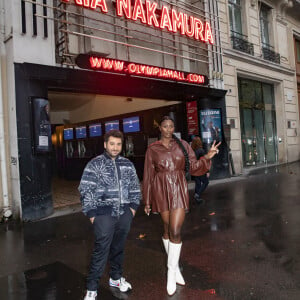 Exclusif  - Aya Nakamura et Mouloud Achour - Enregistrement de l'émission "Clique X" à l'Olympia (fermé), présentée par M.Achour, et diffusée en exclusivité sur Clique Tv et sur MyCanal, à Paris. Le 6 novembre 2020 © Jack Tribeca / Bestimage 