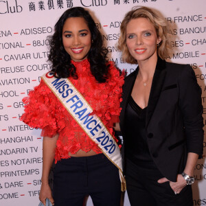 Clémence Botino (Miss France 2020) et Sylvie Tellier (Miss France 2002 et présidente du comité Miss France) lors du déjeuner d'affaires "Edition Spéciale Femmes" de la 5ème édition du Chinese Business Club à l'occasion de la journée internationales des droits des femmes au Pavillon Cambon Potel et Chabot, à Paris, France, le 9 mars 2020. © Rachid Bellak/Bestimage 