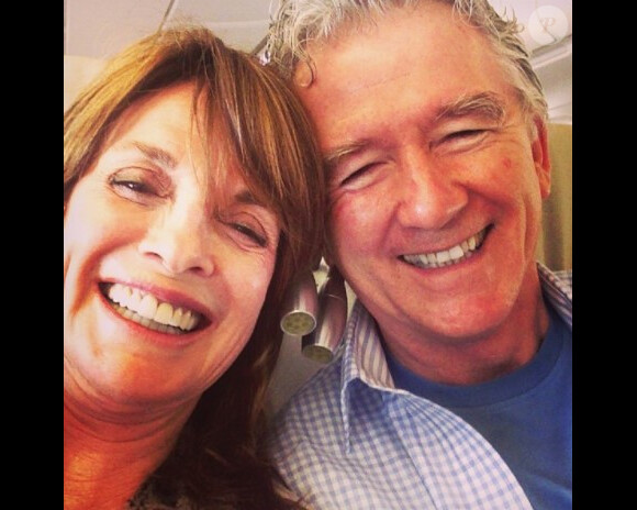 Linda Gray et Patrick Duffy sur Instagram. Le 10 juillet 2013.