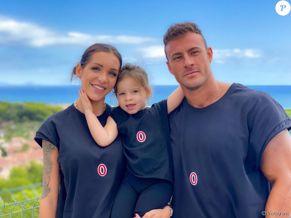 Julia Paredes, Maxime et leur fille Luna, le 11 octobre 2020