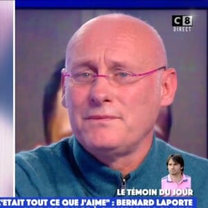 Bernard Laporte ému aux larmes dans "Touche pas à mon poste", le 25 novembre 2020, sur C8