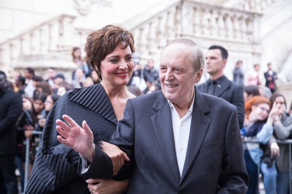 Dario Argento et sa femme Marisa Casale - Arrivées au défilé de mode "Gucci" au Capitoline Museums à Rome. Le 28 mai 2019.