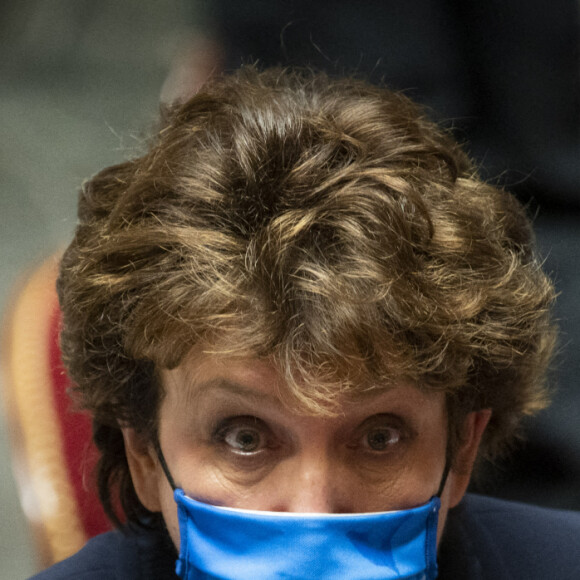 Roselyne Bachelot, ministre de la Culture - Questions d'actualité au Gouvernement à l'Assemblée Nationale, à Paris, le 27 octobre 2020. © JB Autissier / Panoramic / Bestimage
