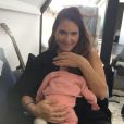 Joyce Jonathan a annoncé la naissance de sa fille  Ghjulia sur Instagram.  