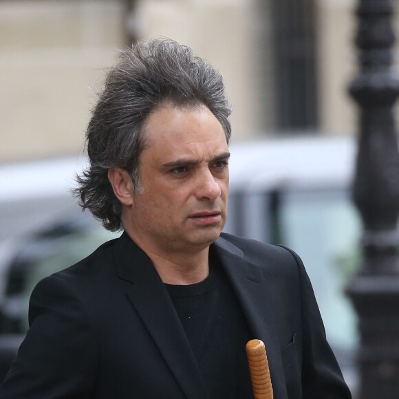 Raphaël (le compagnon de Laura Smet) - Obsèques de André Rousselet en la Basilique Sainte-Clotilde de Paris le 2 juin 2016.