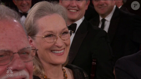 Meryl Streep lors de la 77e cérémonie annuelle des Golden Globe Awards à l'hôtel Beverly Hilton à Los Angeles, Californie, Etats-Unis, le 5 janvier 2020.