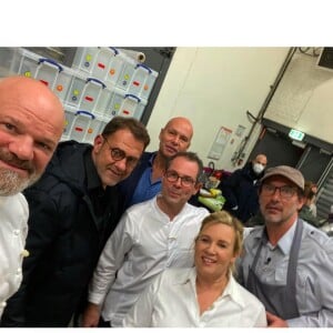 Hélène Darroze sur le tournage de "Top Chef", le 27 octobre 2020