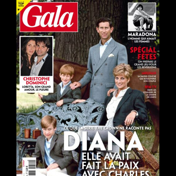 Couverture du magazine "Gala" du 3 décembre 2020