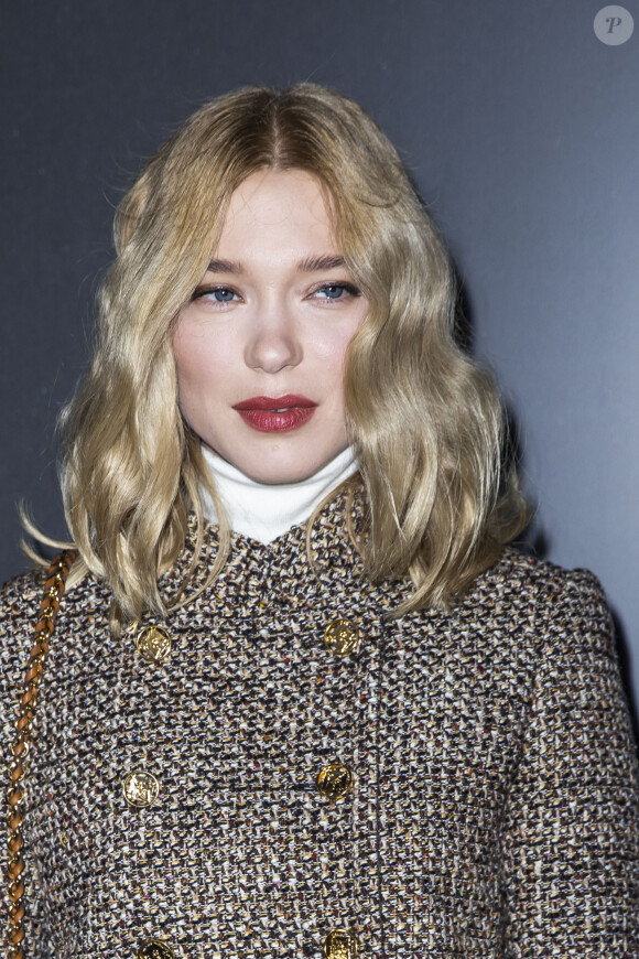 Léa Seydoux au photocall du défilé Louis Vuitton collection prêt-à-porter Automne/Hiver 2020-2021 lors de la Fashion Week à Paris le 3 mars 2020. © Olivier Borde / Bestimage 