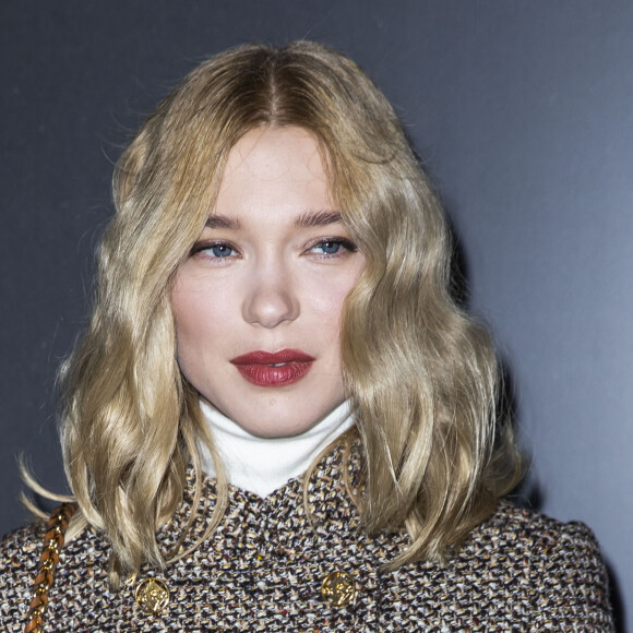 Léa Seydoux au photocall du défilé Louis Vuitton collection prêt-à-porter Automne/Hiver 2020-2021 lors de la Fashion Week à Paris le 3 mars 2020. © Olivier Borde / Bestimage 