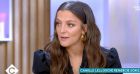 Camille Lellouche sur le plateau de "C à vous" (France 5) hier, pour la promotion de son premier single solo "Je remercie mon ex".