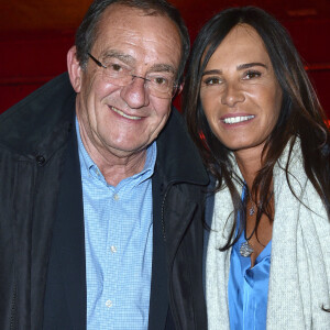 Exclusif - Jean-Pierre Pernaut et sa femme Nathalie Marquay - Les célébrités assistent au One Woman Show de l'humoriste E.Poux "Le syndrome du Playmobil" au Casino de Paris, France, le 15 avril 2019. © Giancarlo Gorassini/Bestimage 