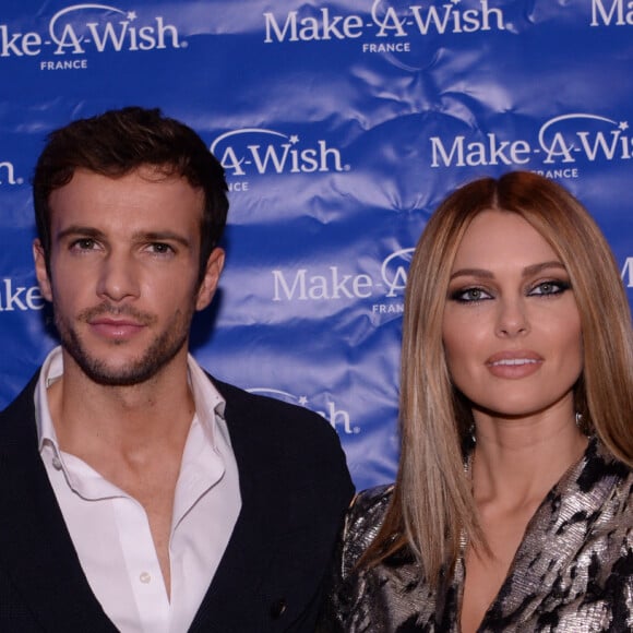 Exclusif - Caroline Receveur et son compagnon Hugo Philip - Les célébrités assistent au dîner de gala de l'association "Make a wish" au Pavillon Potel et Chabot à Paris. Le 9 décembre 2019 © Rachid Bellak / Bestimage