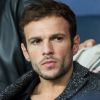 Hugo Philip dans les tribunes lors du match de Ligue 1 "PSG - OM (4-0)" au Parc des Princes. © Cyril Moreau/Bestimage