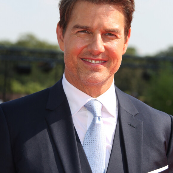 Tom Cruise à l'avant-première mondiale de "Mission: Impossible Fallout" sur la place du Trocadéro à Paris, le 12 juillet 2018. © Coadic Guirec-Denis Guignebourg/Bestimage 