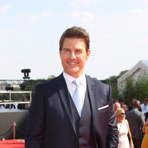 Tom Cruise à l'avant-première mondiale de "Mission: Impossible Fallout" sur la place du Trocadéro à Paris, le 12 juillet 2018. © Coadic Guirec-Denis Guignebourg/Bestimage 