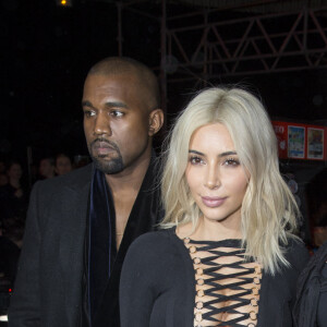 Kanye West, Kim Kardashian et Katy Perry - People au défilé de mode Givenchy prêt-à-porter Automne-Hiver 2015-2016 à Paris le 8 mars 2015. 
