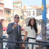 George Clooney et Amal Clooney après leur mariage civil à Venise le 27 septembre 2014 à Venise.