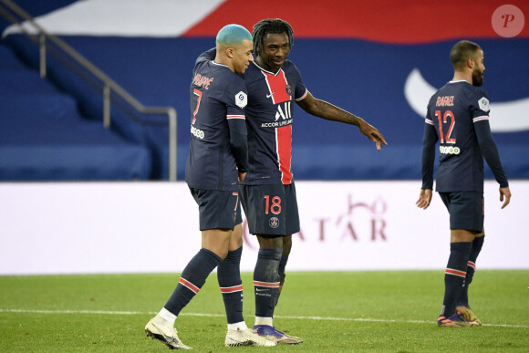 Kylian Mbappé lors du match de football PSG - Lorient (2-0) en ligue 1 Uber Eats au Parc des Princes à Paris le 16 décembre 2020. © FEP / Panoramic / Bestimage