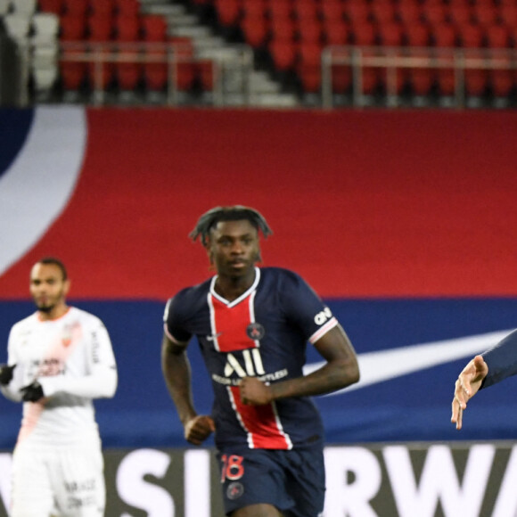 Kylian Mbappé lors du match de football PSG - Lorient (2-0) en ligue 1 Uber Eats au Parc des Princes à Paris le 16 décembre 2020. © FEP / Panoramic / Bestimage
